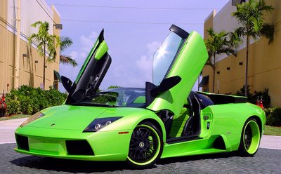 Green Lamborghini on Lamborghini Murcielago Green Tuning Jpg